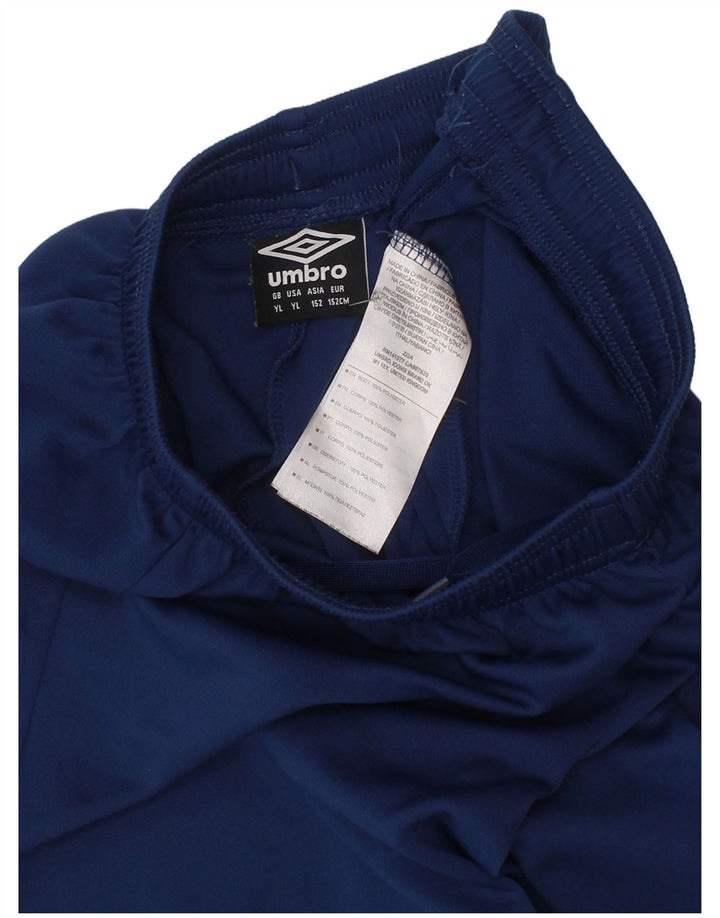 Pantaloncini sportivi da bambino Umbro 11-12 anni Large in poliestere blu navy