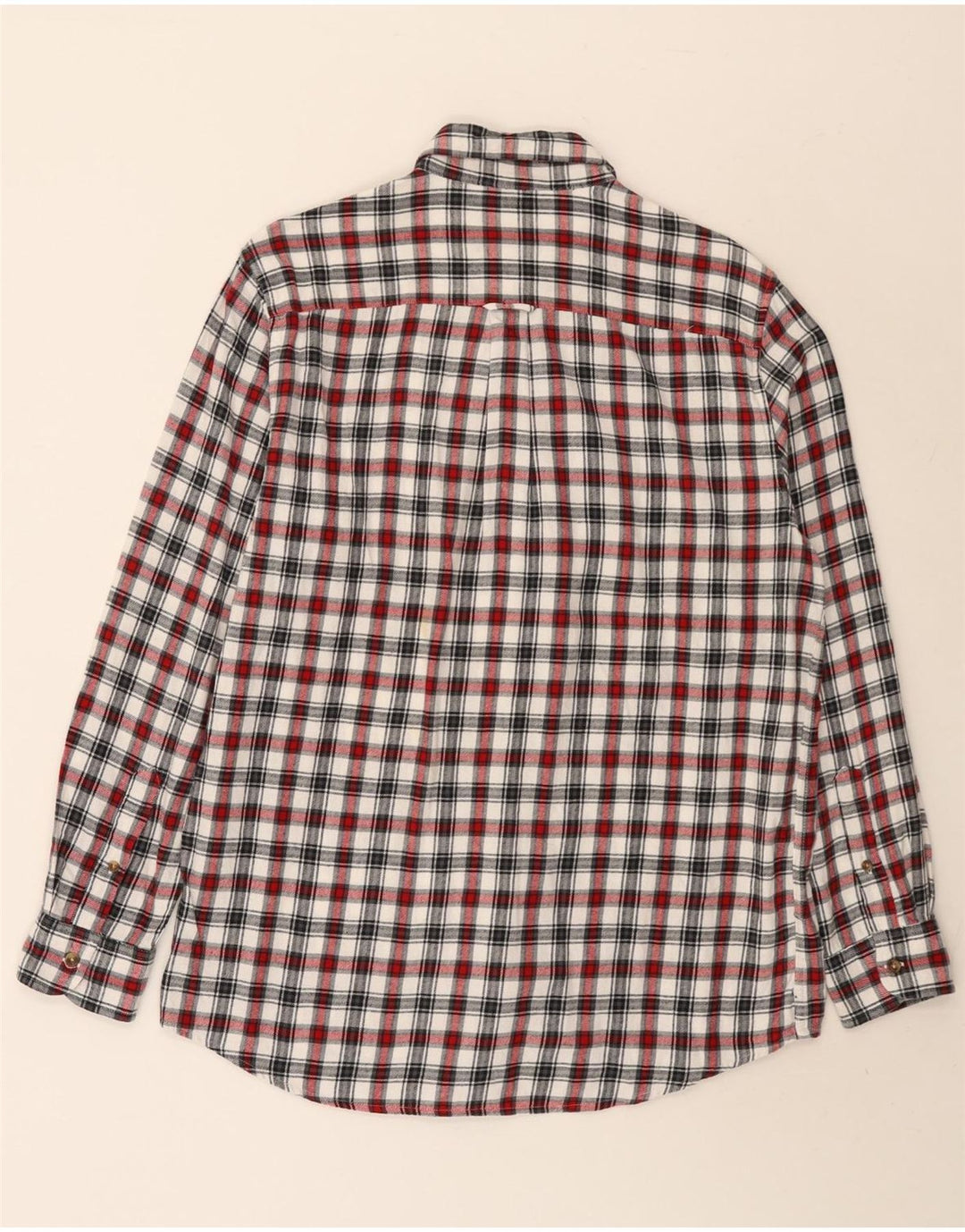 Chaps Camicia da uomo in flanella di cotone a quadri multicolore medio