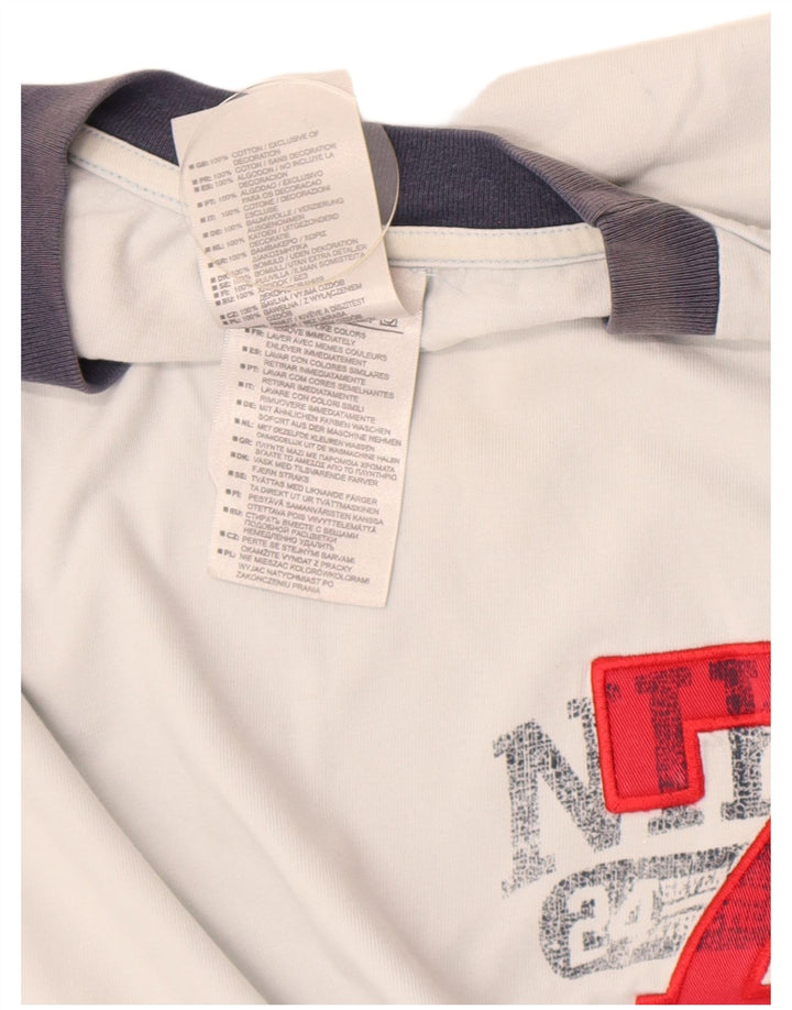 T-shirt grafica da uomo Nike Top XL in cotone bianco