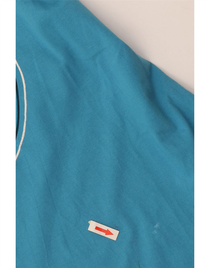 T-shirt grafica da uomo Tommy Hilfiger Top 2XL cotone blu