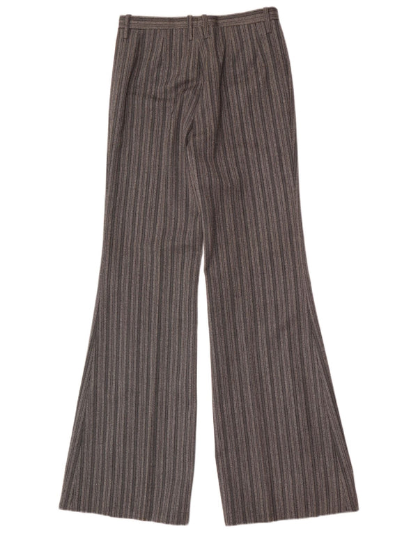 Pantaloni casual svasati da uomo vintage W28 L34 a righe grigie