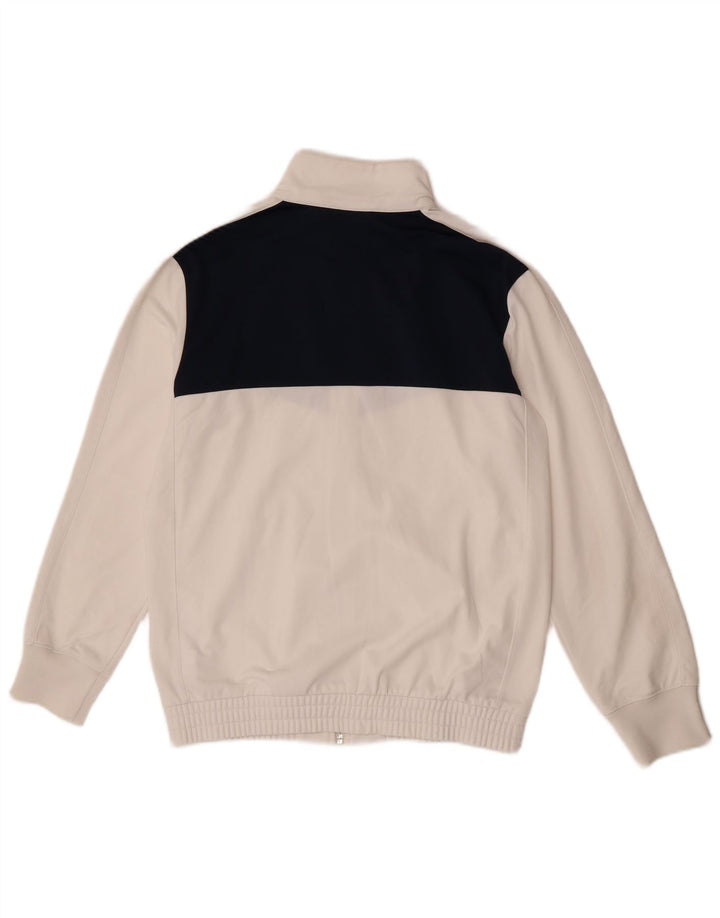 Giacca superiore della tuta da ragazzo Nike 13-14 anni XL Poliestere color block bianco