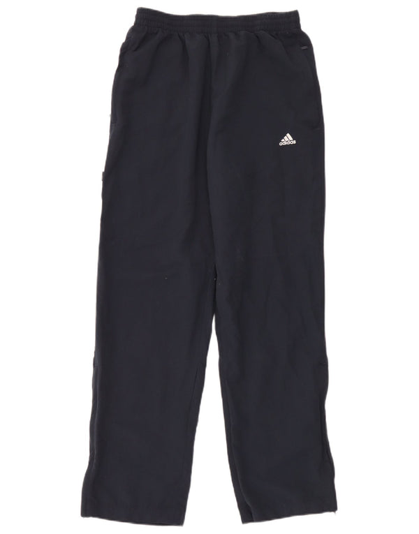 Pantaloni da tuta da uomo Adidas Small in poliestere blu navy