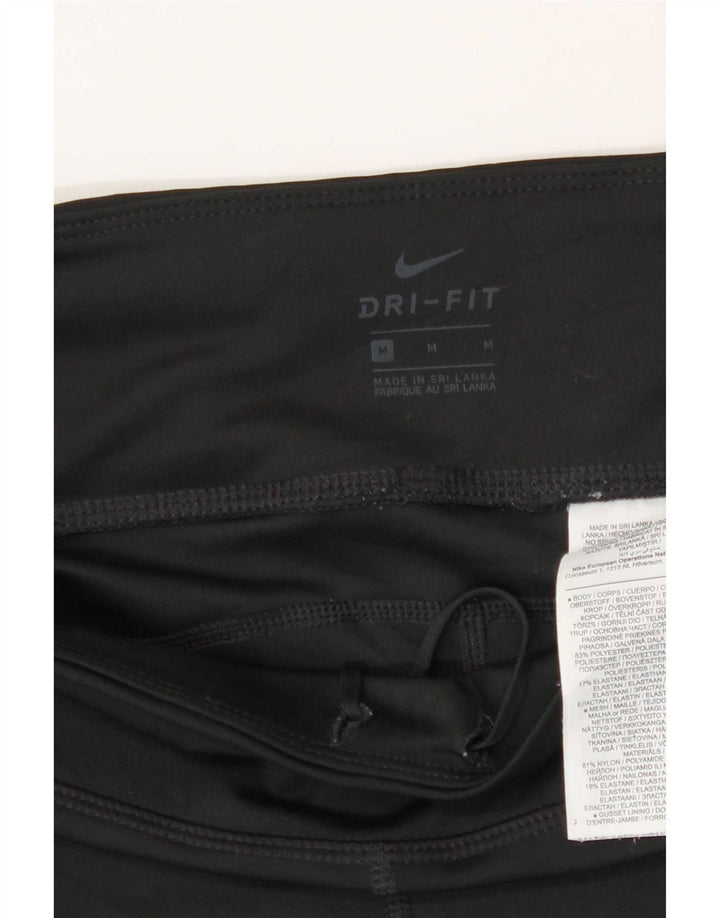 Leggings Nike Dri Fit Crop da donna UK 12 medio nero poliestere