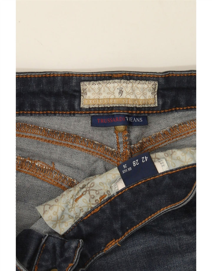 TRUSSARDI Womens Slim Jeans IT 42 Medium W28 L27 Blue Vintage Trussardi and Second-Hand Trussardi from Messina Hembry 