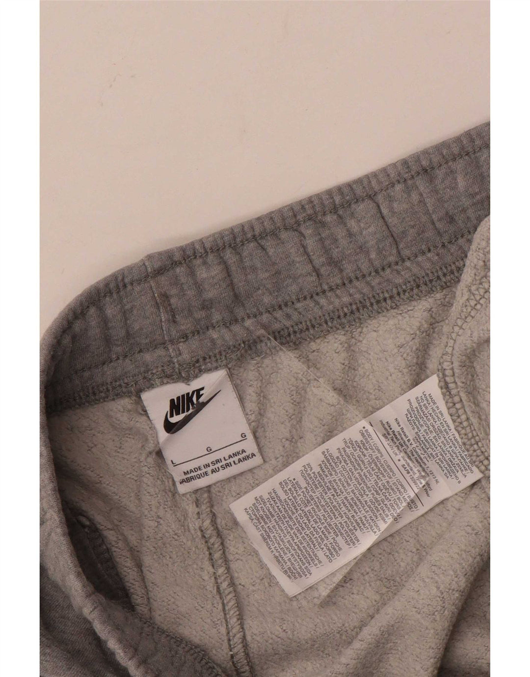 Pantaloni da tuta da uomo Nike Joggers grandi in cotone grigio