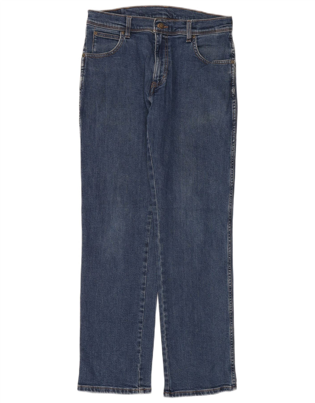 Jeans dritti da uomo vestibilità regolare WRANGLER W32 L32 cotone blu