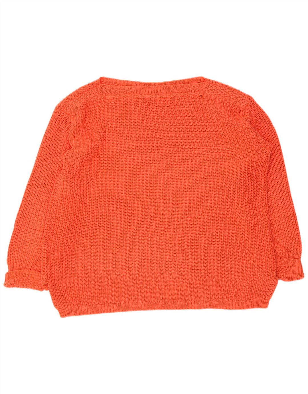 Maglione maglione con scollo a barca da donna Marks & Spencer UK 12 Arancione medio