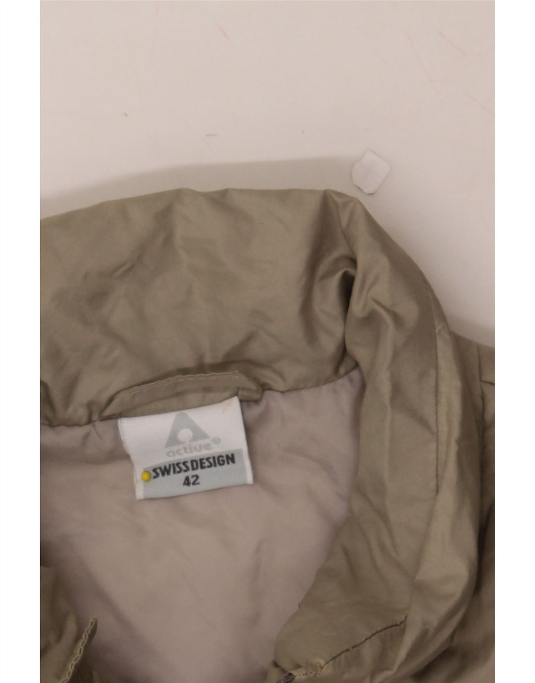 VINTAGE Mens Padded Jacket UK 42 XL Beige Polyamide Vintage Vintage and Second-Hand Vintage from Messina Hembry 