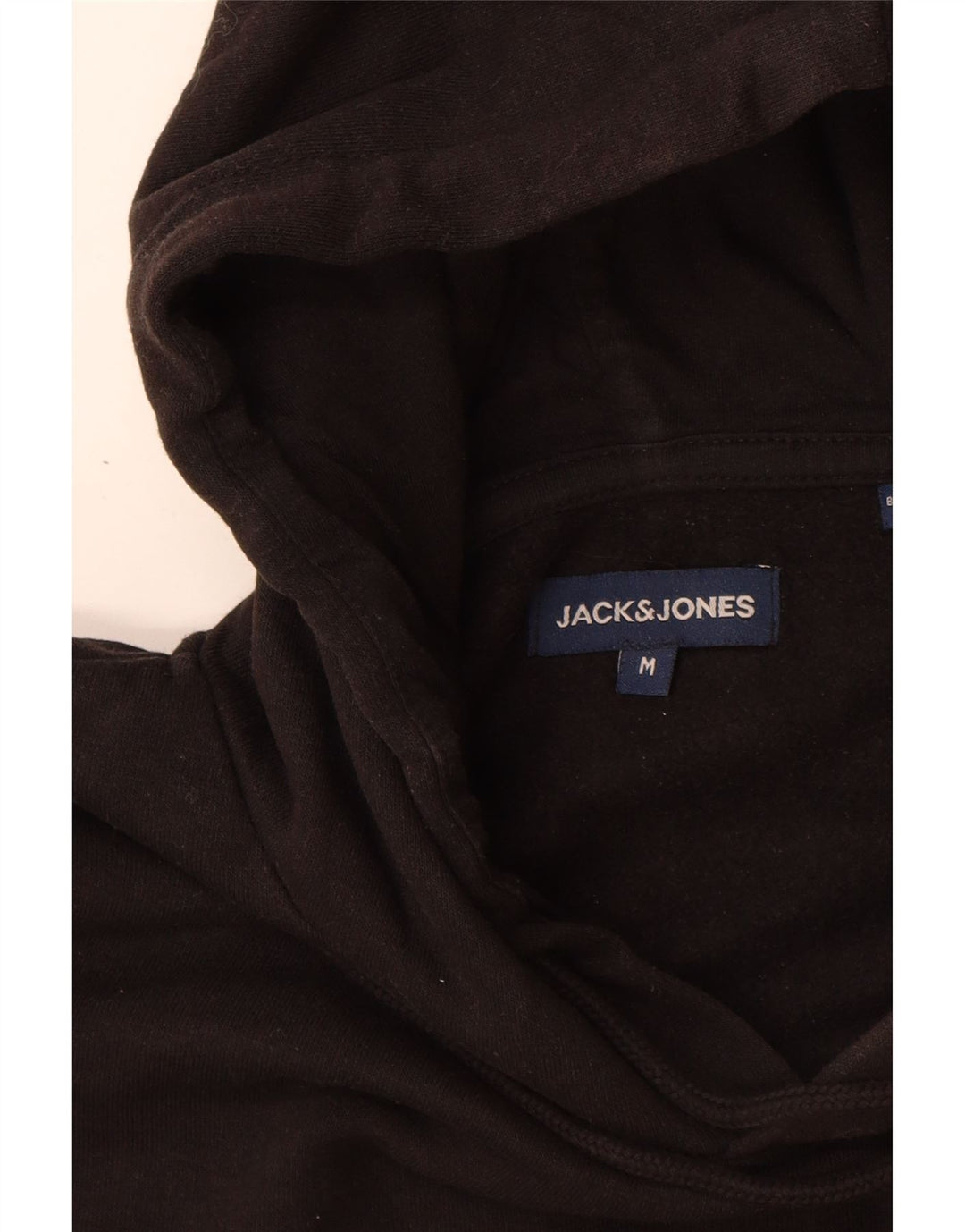 Jack & Jones Felpa con cappuccio grafica da uomo in cotone nero medio