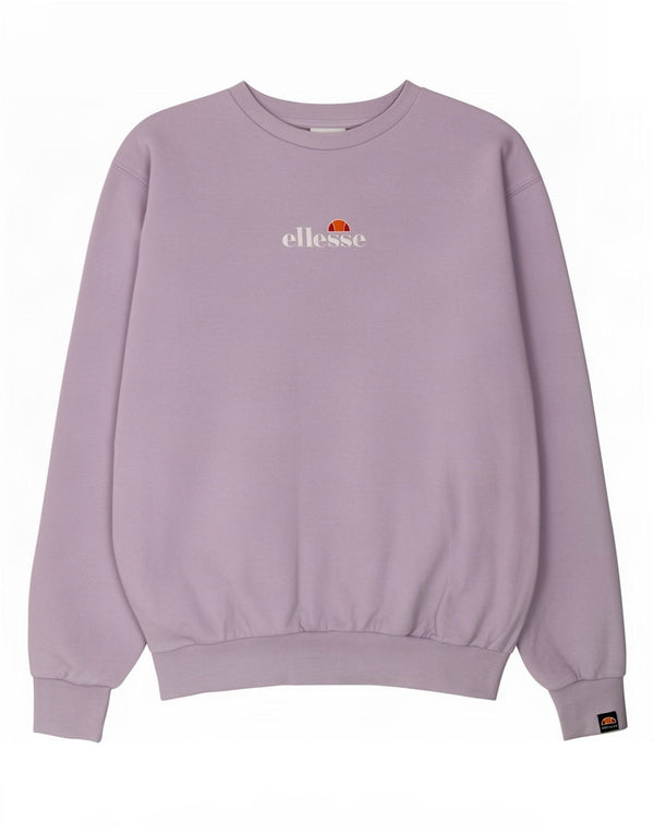 Felpa oversize con grafica da donna Ellesse, maglione UK 10 piccolo viola