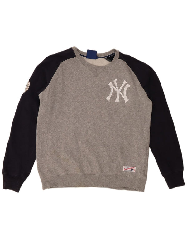 Maglione da donna MAJESTIC New York Yankees Felpa UK 16 Large Grigio