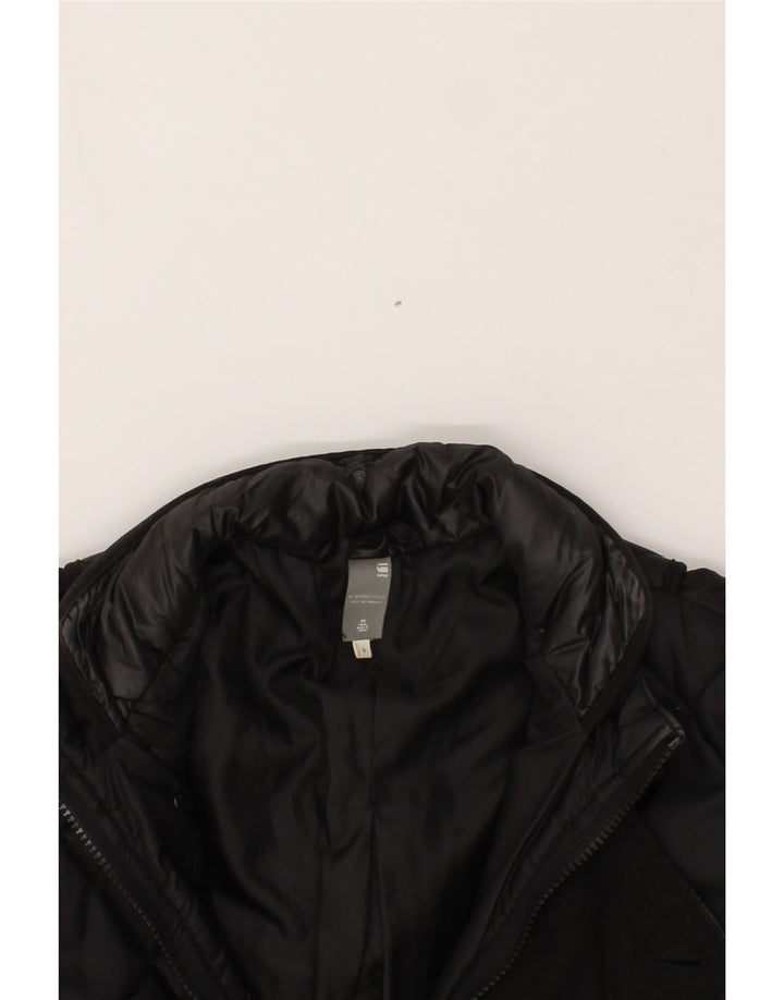 G-STAR Womens Padded Coat UK 10 Small Black Nylon Vintage G-Star and Second-Hand G-Star from Messina Hembry 