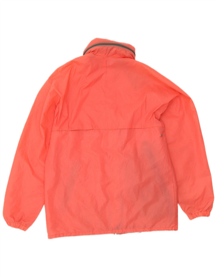 Giacca antipioggia con cappuccio da donna K-Way UK 16 Large Arancione