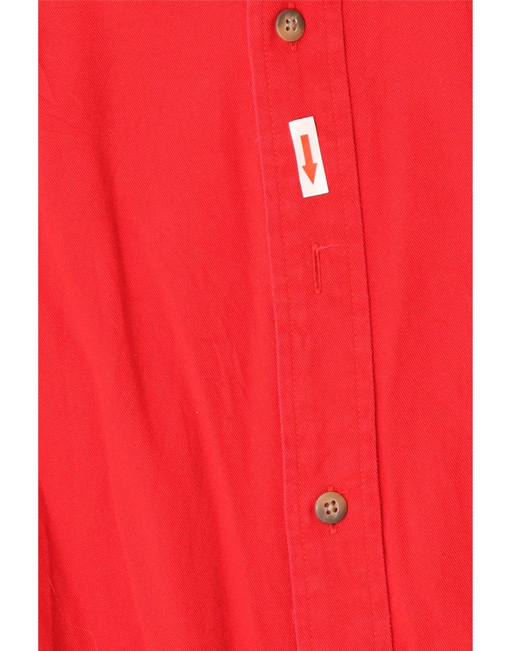 Eddie Bauer Mens Shirt Large Red Cotton