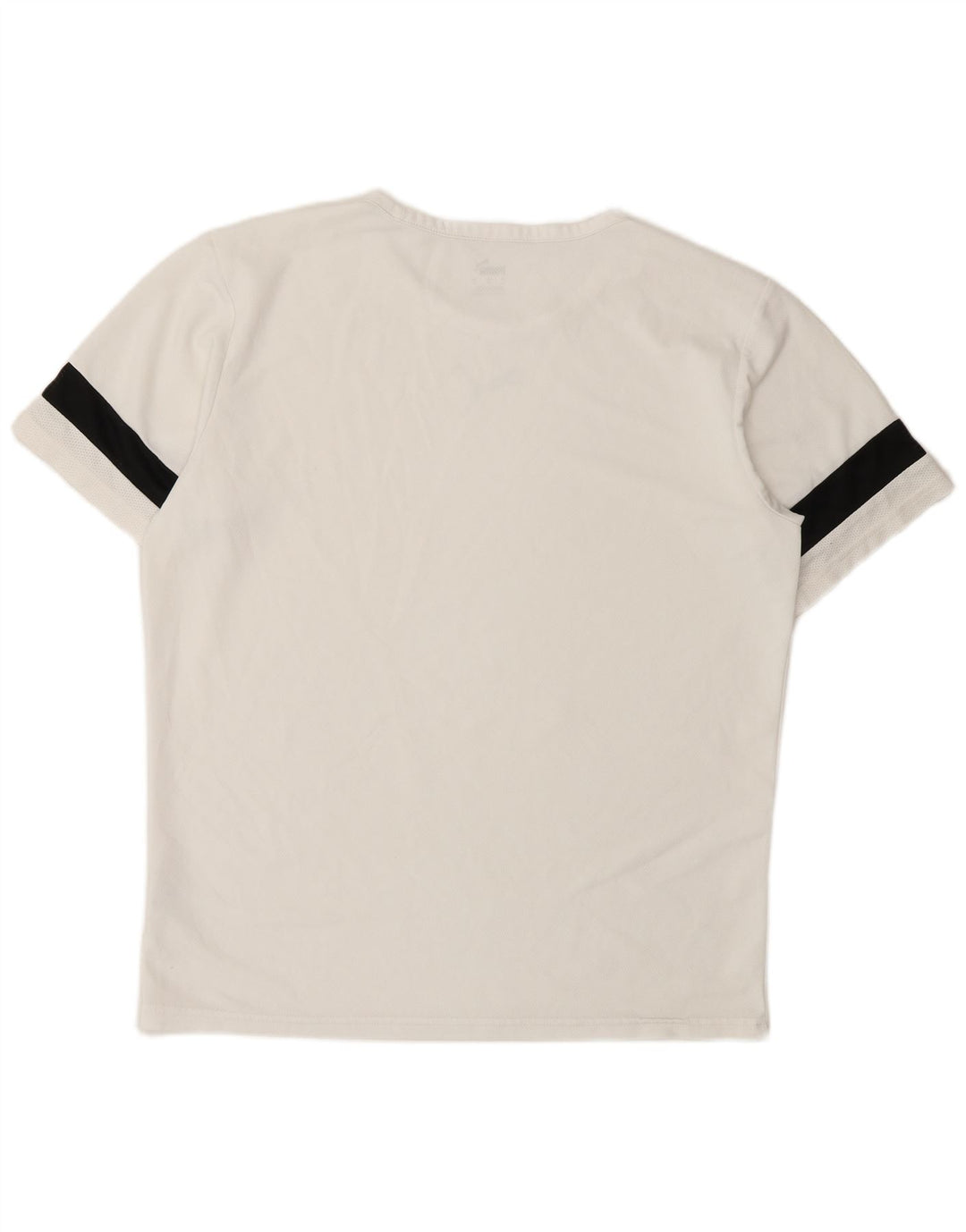 PUMA Mens T-Shirt Top Large White Colourblock Polyester