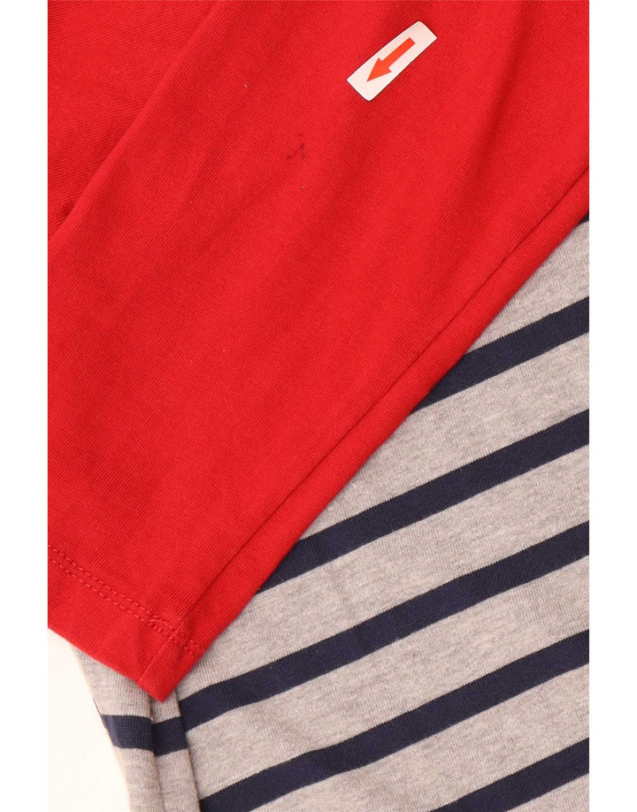 Abito basic da donna con maniche a 3/4 Tommy Hilfiger UK 12 a righe rosse medie