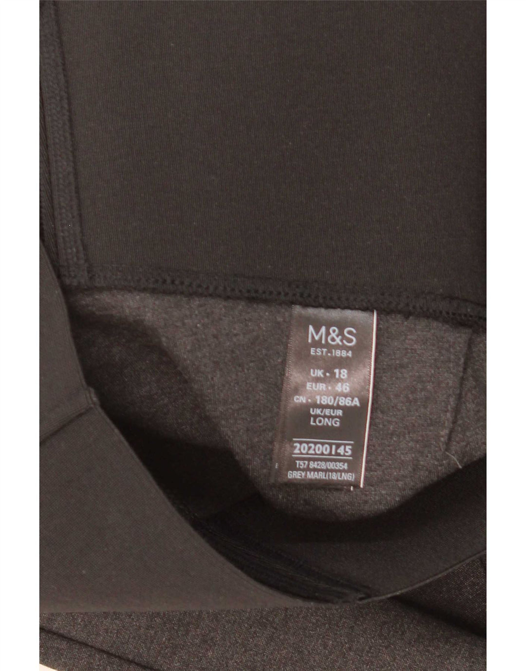 Leggings da donna Marks & Spencer UK 18 XL Viscosa color block grigio