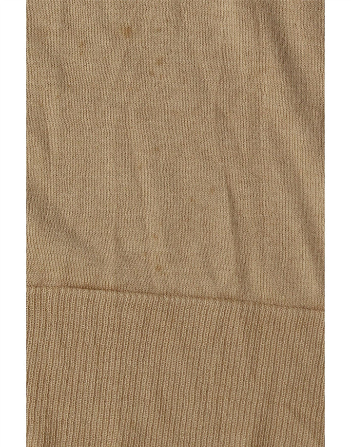 Maglione Zara da donna con scollo a barca UK 14 Viscosa beige medio