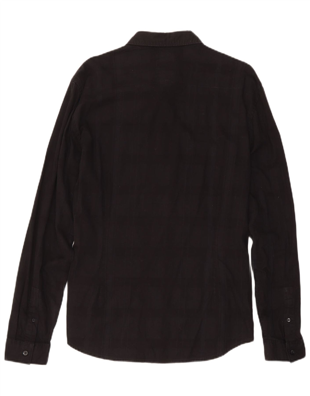 Camicia Guess da uomo slim fit in cotone a quadri neri grandi