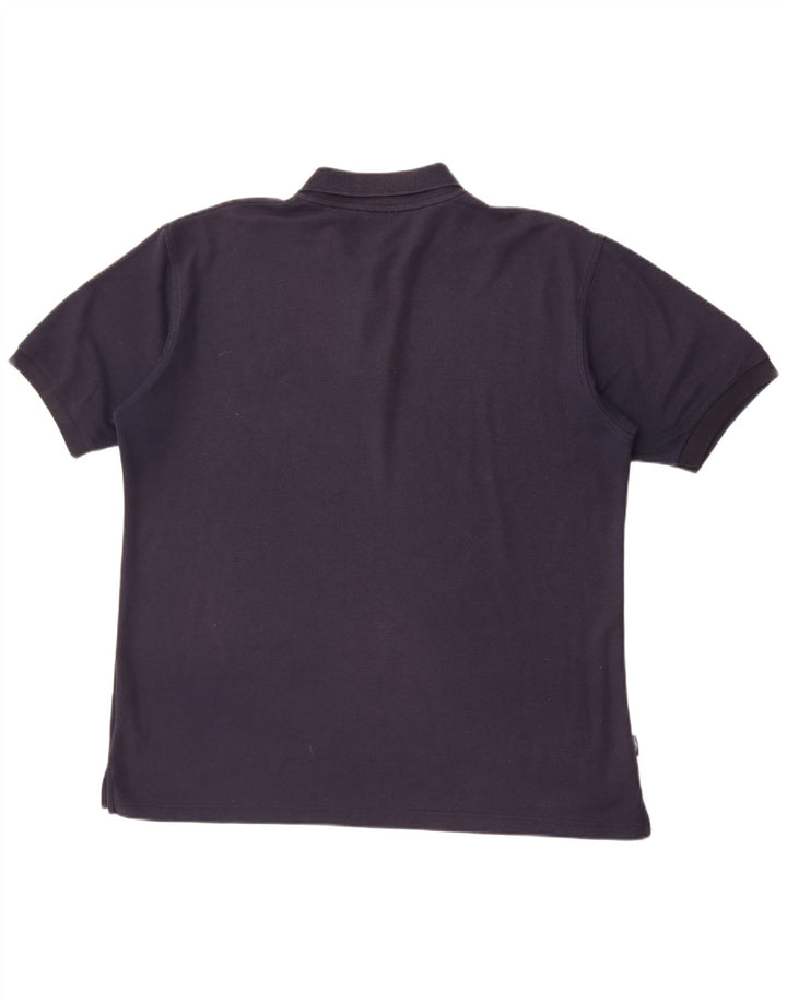 Polo da uomo Umbro XL in poliestere blu navy