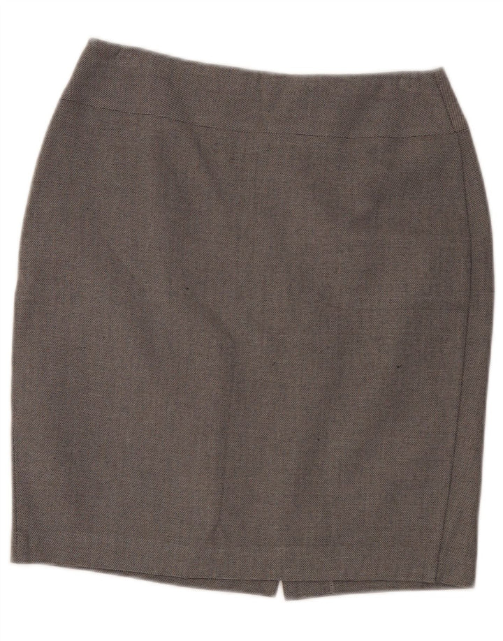 Gonna a tubino da donna Marks & Spencer UK 10 piccola W30 poliestere grigio