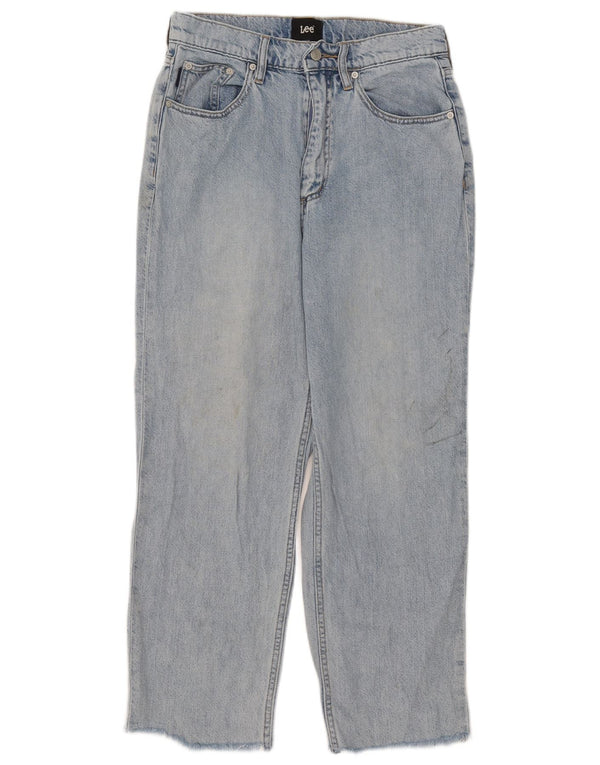 Jeans larghi da donna a vita alta Lee US 9 medio W30 L26 cotone blu