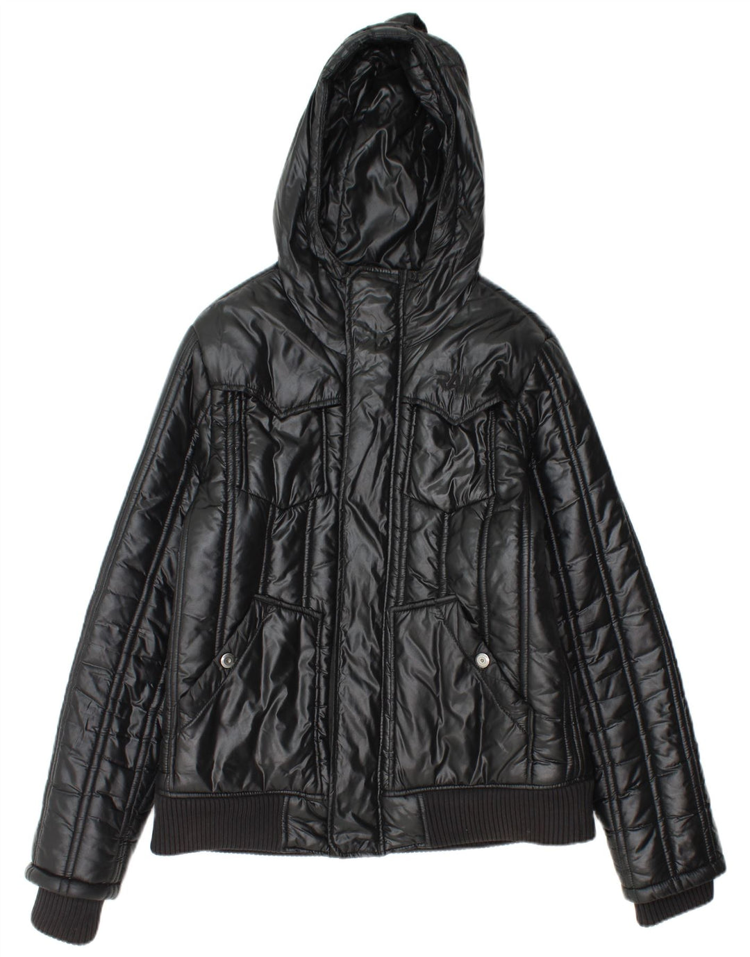 Giacca imbottita con cappuccio da donna G-STAR UK 16 Large Nero Poliammide