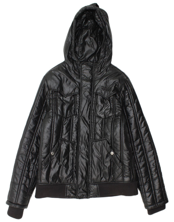 Giacca imbottita con cappuccio da donna G-STAR UK 16 Large Nero Poliammide