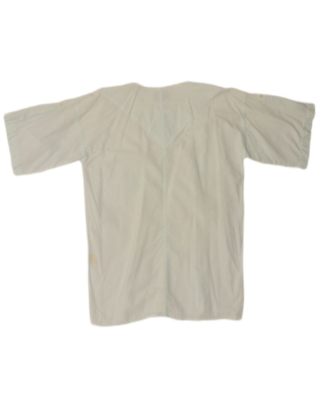 Camicia pullover a maniche corte da uomo Wrangler in cotone turchese medio