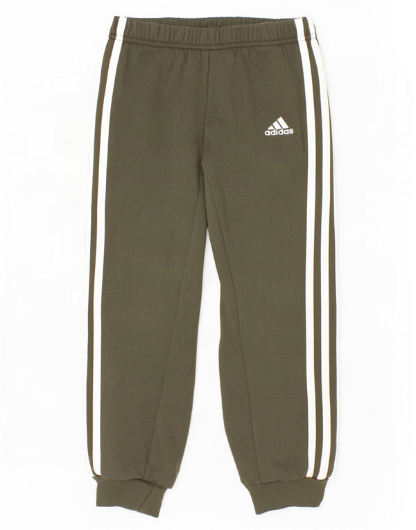 Pantaloni della tuta da ragazzo Adidas Joggers 6-7 anni in cotone kaki