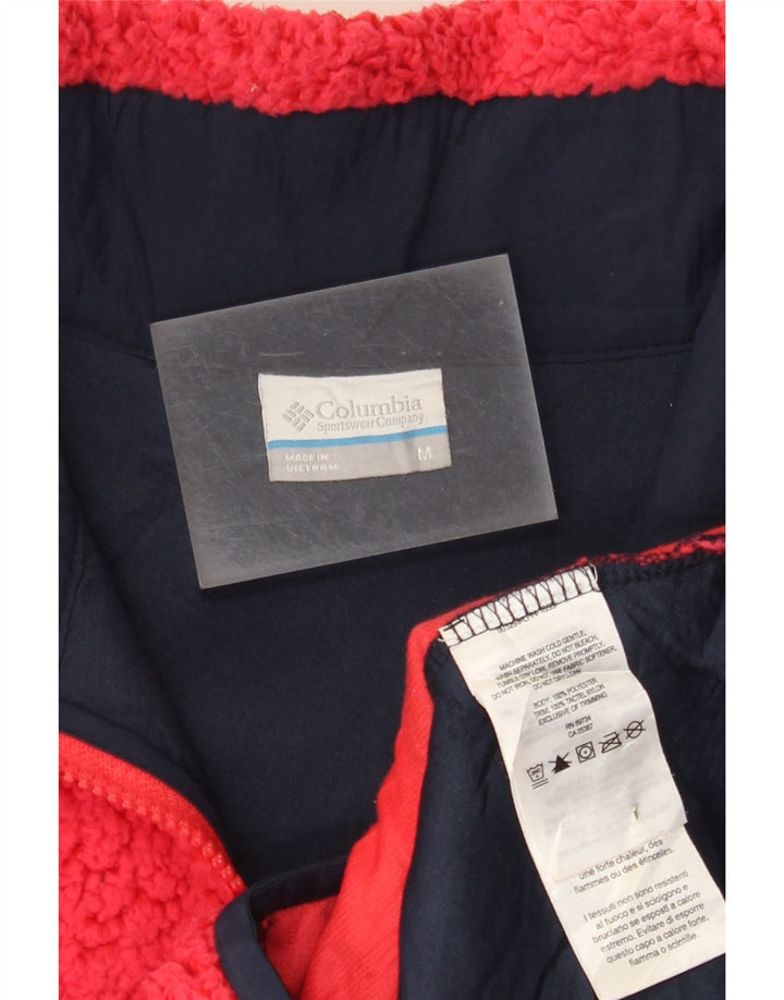 Giacca in pile da donna Columbia UK 14 poliestere rosa medio