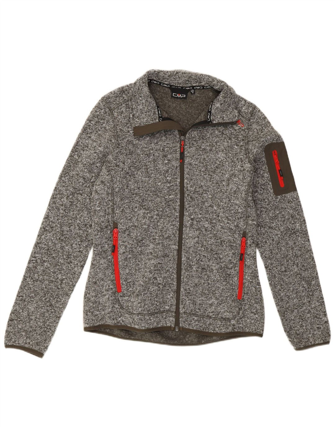 Giacca da tuta da donna CMP UK 14 Poliestere chiazzato grigio medio