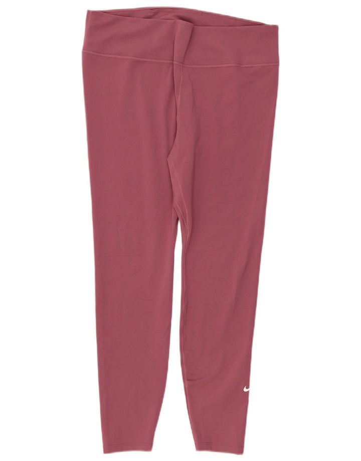 Leggings Nike Dri Fit da donna UK 18 XL poliestere rosa