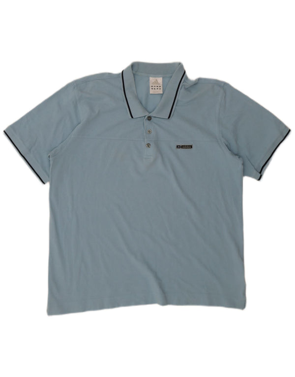 Polo Adidas da uomo 2XL in cotone blu