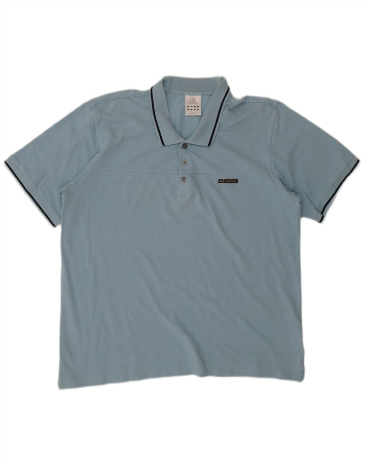 Polo Adidas da uomo 2XL in cotone blu