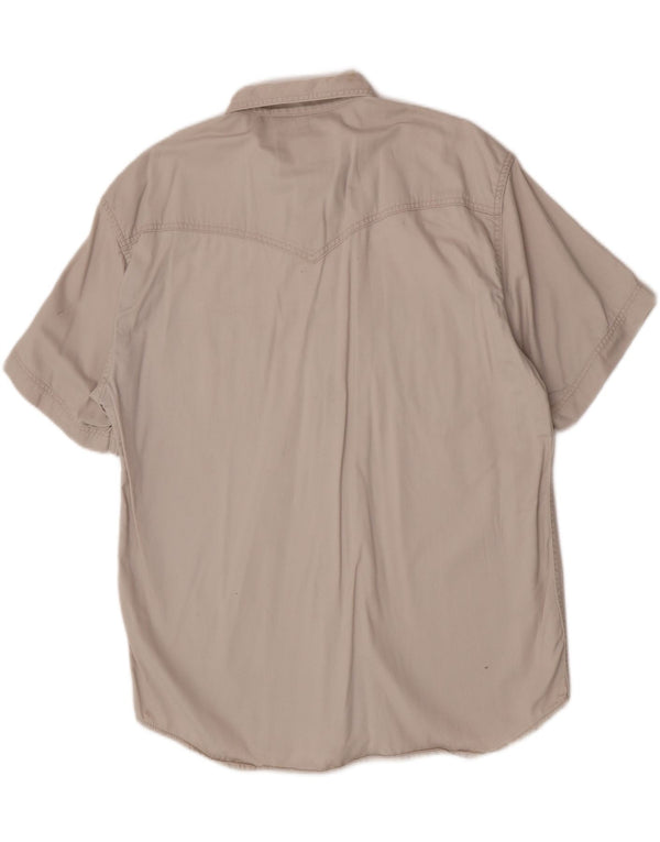 Camicia a maniche corte Western da uomo Wrangler XL Beige