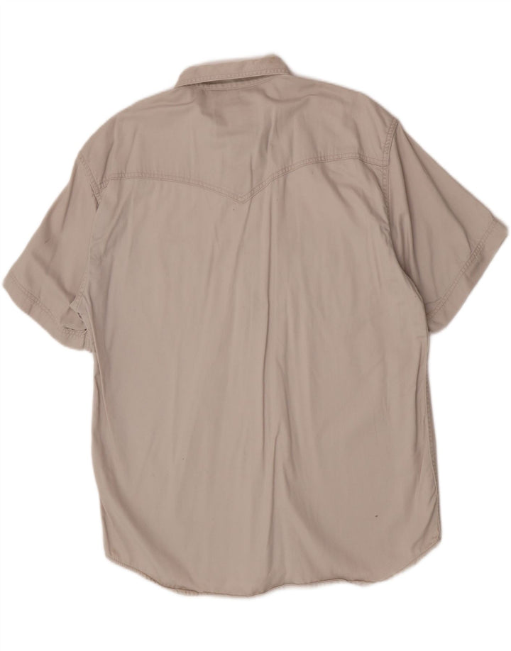Camicia a maniche corte Western da uomo Wrangler XL Beige