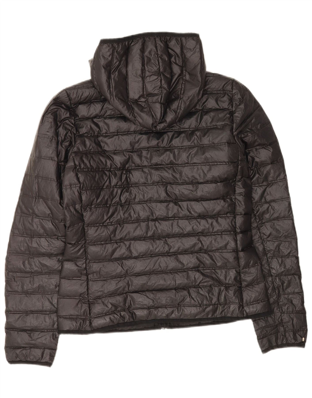 Giacca imbottita con cappuccio da donna Adidas UK 8/10 Small Poliestere nero