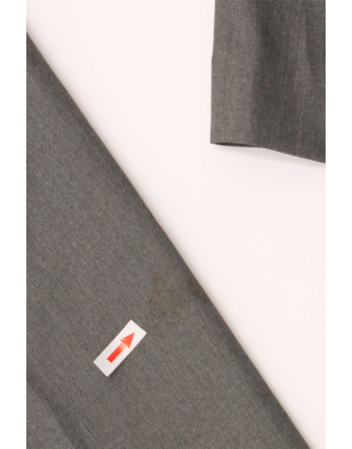 Pantaloni da abito vestibilità regolare Marks & Spencer da uomo W36 L29 poliestere grigio