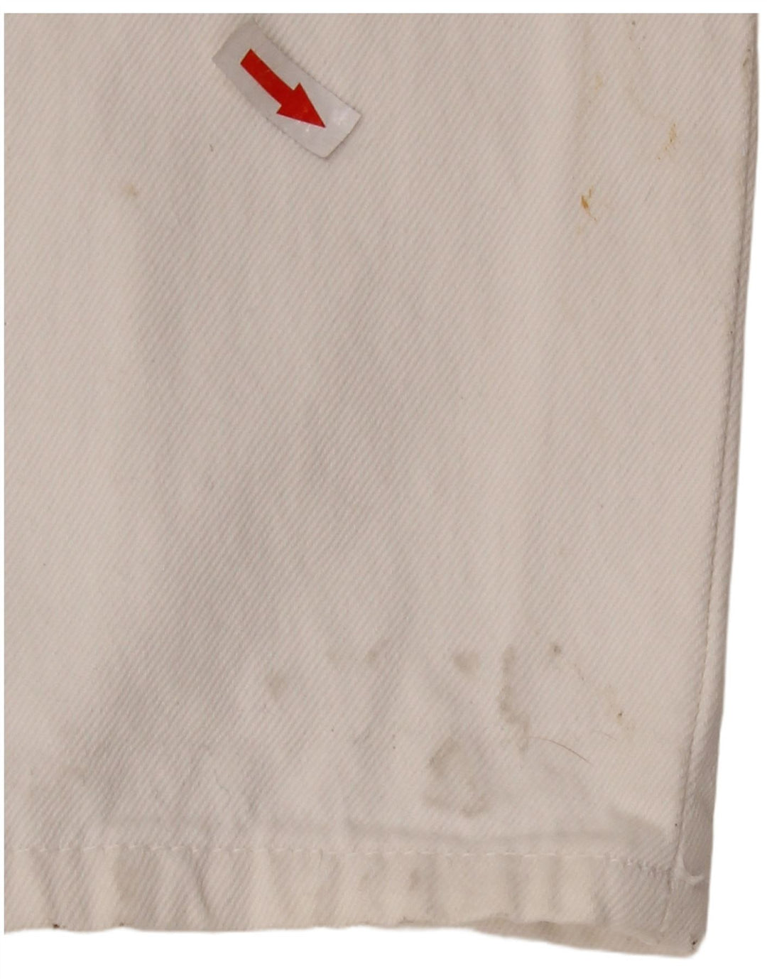 Tuta in denim da donna Zara UK 14 grande cotone bianco