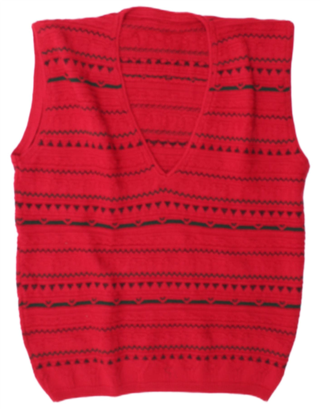 Canottiera vintage da uomo XL rossa geometrica