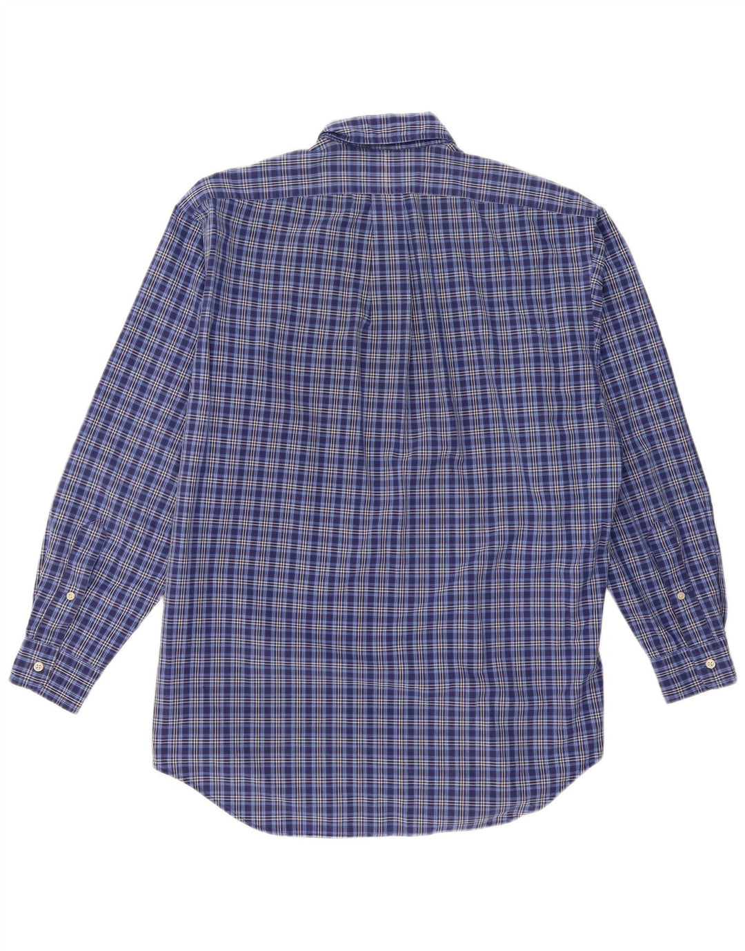 Camicia Ralph Lauren da uomo vestibilità ampia in cotone a quadri blu medio