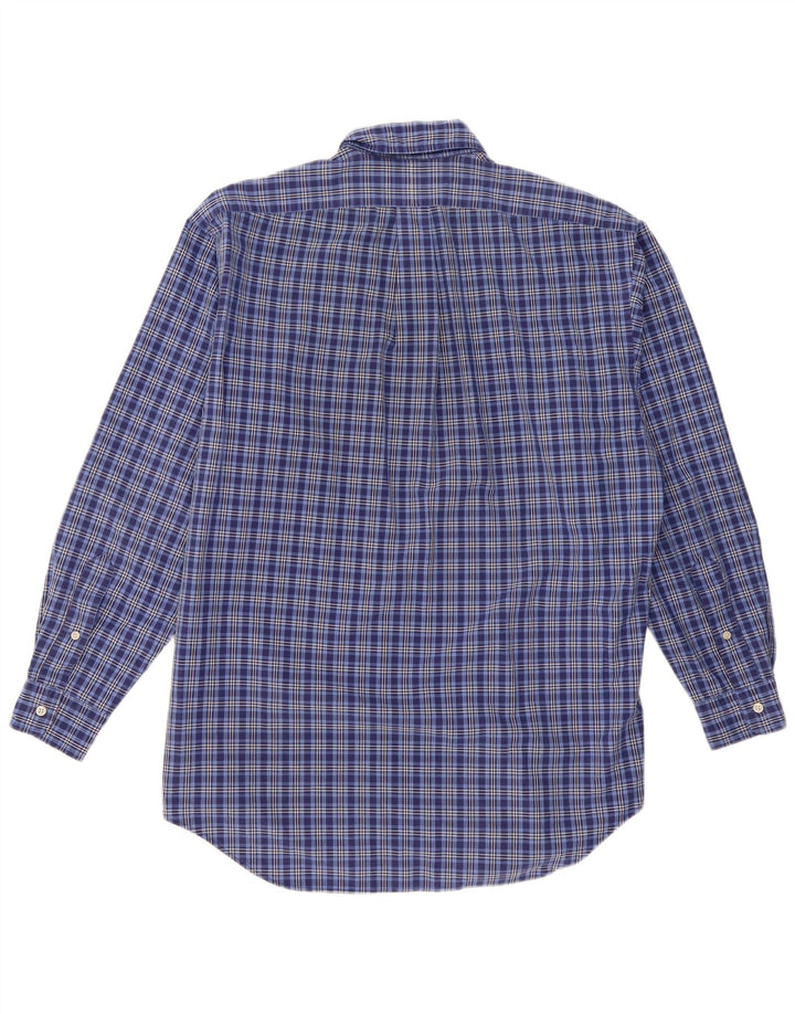 Camicia Ralph Lauren da uomo vestibilità ampia in cotone a quadri blu medio