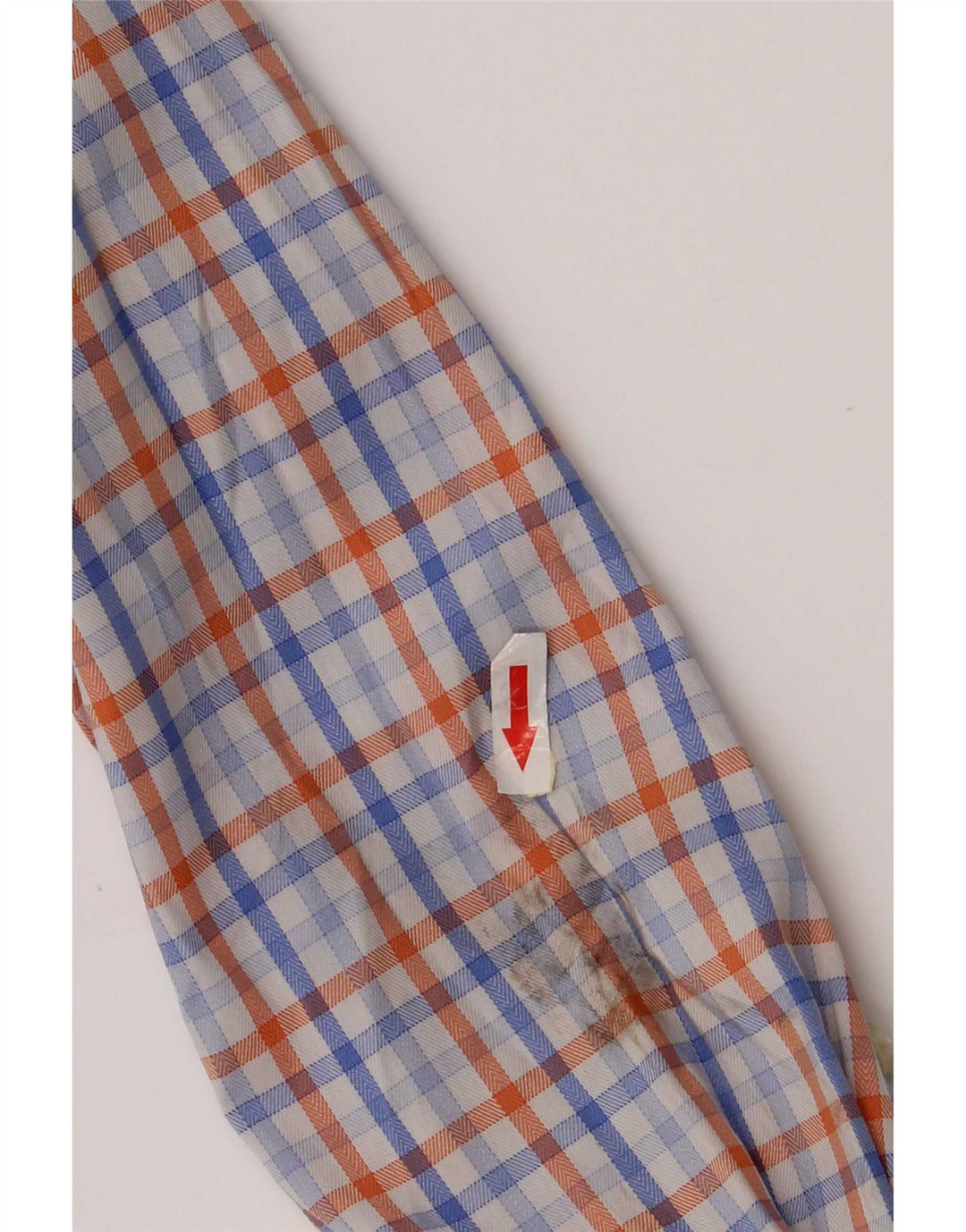 Camicia da uomo Chaps taglia 16 1/2 grande cotone a quadri blu