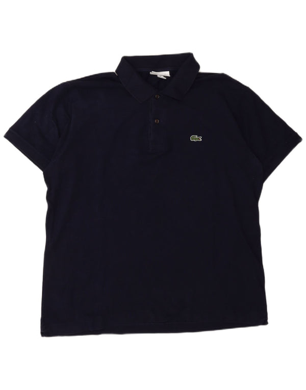 Polo da uomo Lacoste vestibilità classica taglia 6 XL cotone blu navy
