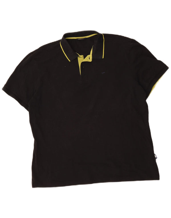 Polo da uomo Gas XL in cotone nero