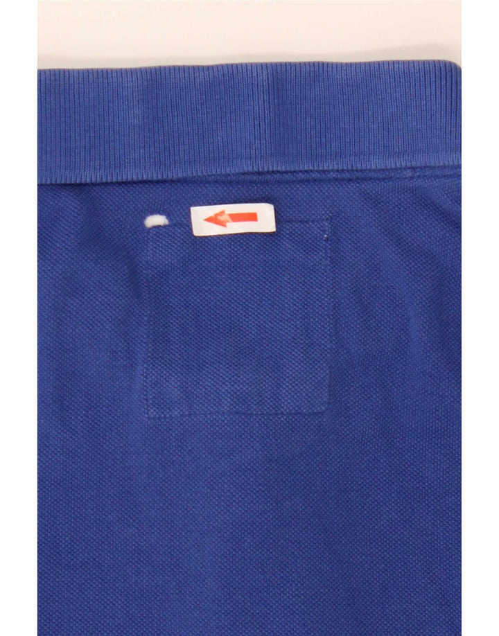 Crew Clothing Polo da uomo grande in cotone blu