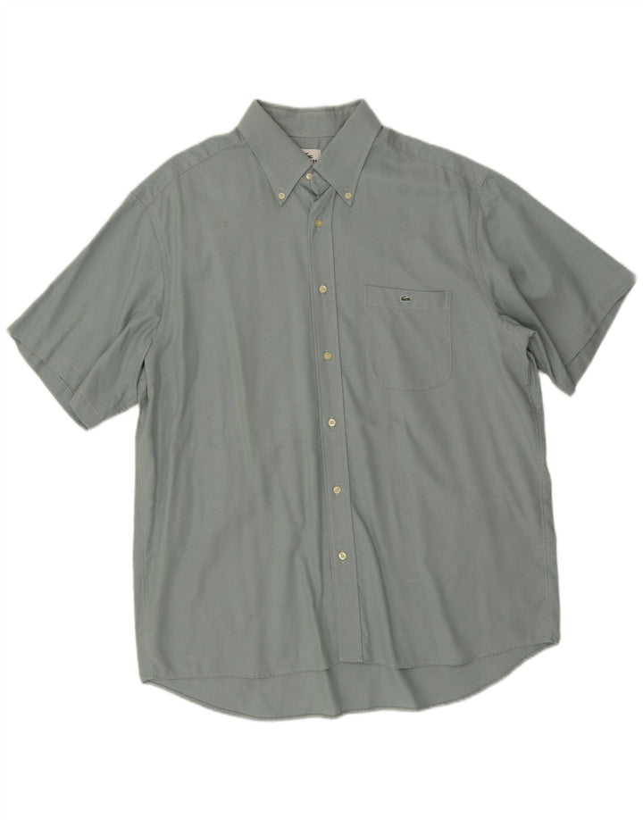 Camicia a maniche corte da uomo Lacoste taglia 45 XL verde