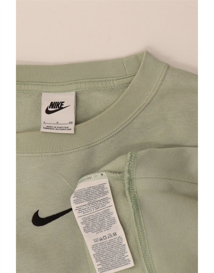 Felpa oversize da donna Nike Jumper UK 10 Small Green Cotton